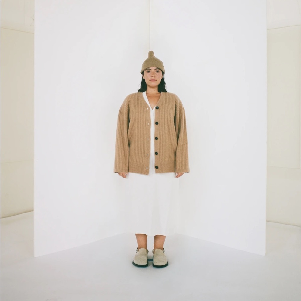 James Street Co. Adult Highland Wool Port Beanie in Toasted Camel